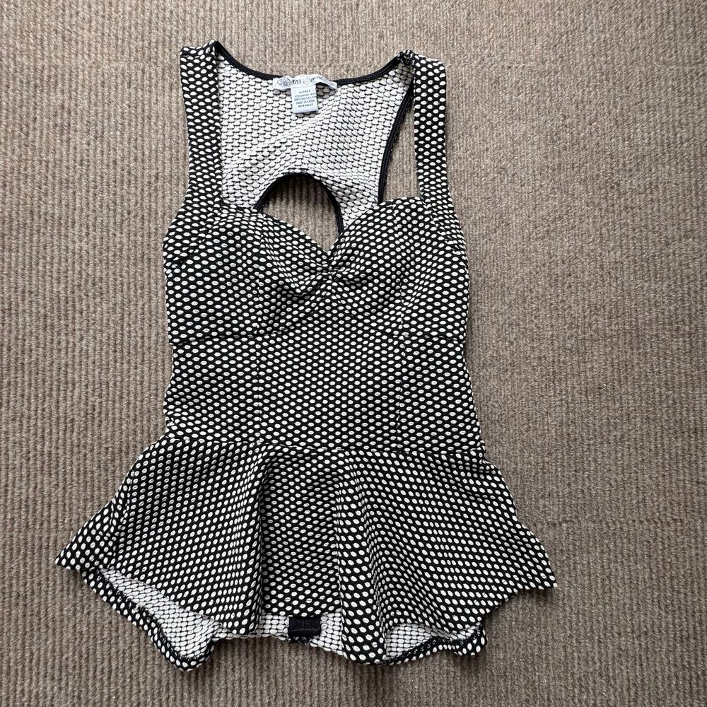 Vintage 2000’s Peplum Patterned Tank Sans Souci Brand Size Small